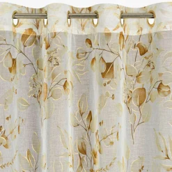 Eurofirany Zasłona na przelotkach beżowo-złota AVA 140x250 cm