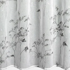 Firany, Zasłony I Akcesoria|Eurofirany Zasłona na przelotkach biało-srebrna SERMA 140x250 cm