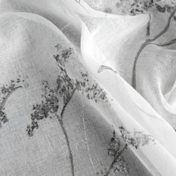 Firany, Zasłony I Akcesoria|Eurofirany Zasłona na przelotkach biało-srebrna SERMA 140x250 cm