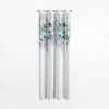 Firany, Zasłony I Akcesoria|Eurofirany Zasłona na przelotkach biało-turkusowa GRETA 140x250 cm