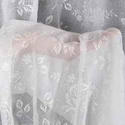 Eurofirany Zasłona na przelotkach biała HOLLY 140x250 cm