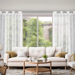 Eurofirany Zasłona na przelotkach biała HOLLY 140x250 cm