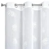 Firany, Zasłony I Akcesoria|Eurofirany Zasłona na przelotkach biala JESSI 140x260 cm