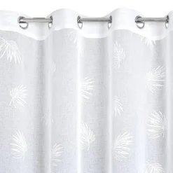Firany, Zasłony I Akcesoria|Eurofirany Zasłona na przelotkach biala JESSI 140x260 cm