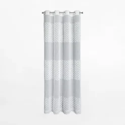 Firany, Zasłony I Akcesoria|Eurofirany Zasłona na przelotkach biała ESTERI 140x250 cm