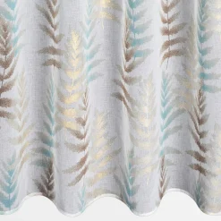 Firany, Zasłony I Akcesoria|Eurofirany Zasłona na przelotkach biało-niebieska RUTI 140x250 cm