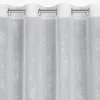 Eurofirany Zasłona na przelotkach biało-srebrna SAGI 140x250 cm