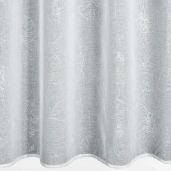 Eurofirany Zasłona na przelotkach biało-srebrna SAGI 140x250 cm