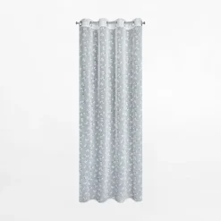 Eurofirany Zasłona na przelotkach biało-srebrna FELINA 140x250 cm