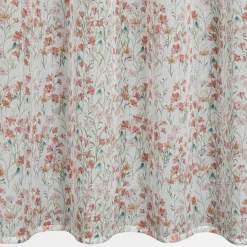 Firany, Zasłony I Akcesoria|Eurofirany Zasłona na przelotkach biało-różowa SONIA 140x250 cm