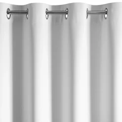 Eurofirany Zasłona na przelotkach czarno-biała NERINA 140x250 cm