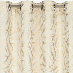 Firany, Zasłony I Akcesoria|Eurofirany Zasłona na przelotkach kremowa MILENA 140x250 cm