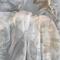 Firany, Zasłony I Akcesoria|Eurofirany Zasłona na przelotkach srebrno-szara LAYLA 140x250 cm