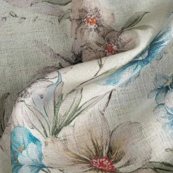 Eurofirany Zasłona na przelotkach w kwiaty IVY 140x250 cm