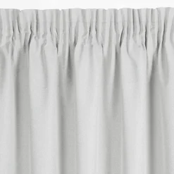 Eurofirany Zasłona na taśmie srebrna SUZAN 135x270 cm