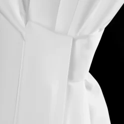 Eurofirany Zasłona na taras z szelkami na rzepy biała GARDEN 155x220 cm