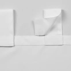 Eurofirany Zasłona na taras z szelkami na rzepy biała GARDEN 155x220 cm