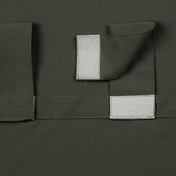 Tekstylia Zewnętrzne|Firany, Zasłony I Akcesoria|Eurofirany Zasłona na taras z szelkami na rzepy grafitowa GARDEN 155x220 cm