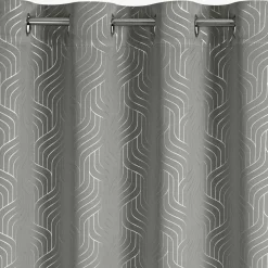 Eurofirany Zasłona przelotkach srebrna OLETA 140x250 cm