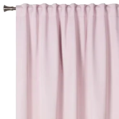 Firany, Zasłony I Akcesoria| Zasłona z taśmą blockout różowa ECLIPSE 140x260 cm