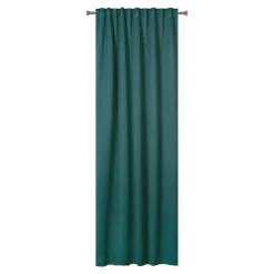 Zasłona z taśmą zielona blackout ECLIPSE 140x260 cm