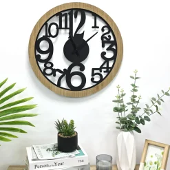 inny Zegar ścienny czarny NATURAL 50 cm