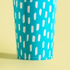 inny Zestaw 4 kubków plastikowych niebieski 400 ml