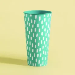 inny Zestaw 4 kubków plastikowych zielony 400 ml