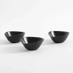 Miski, Patery I Półmiski|inny Zestaw 3 miseczek do serwowania CZARNA ŁEZKA 130 ml