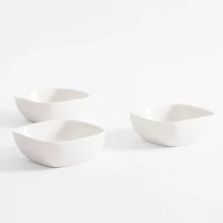 inny Zestaw 3 miseczek kwadratowych do serwowania 160 ml