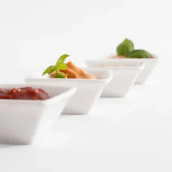 Miski, Patery I Półmiski|inny Zestaw 4 miseczek kwadratowych do serwowania 50 ml