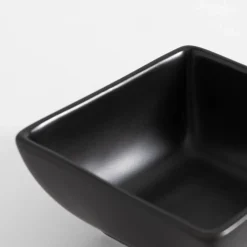 inny Zestaw 3 miseczek kwadratowych do serwowania czarny 165 ml