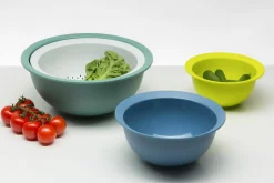 Miski, Miarki, Pojemniki Do Miksowania|ROTHO Zestaw 3 misek kuchenny z cedzakiem