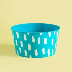 inny Zestaw 4 misek plastikowych niebieski 750 ml