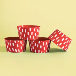 Pudełka I Pojemniki Do Przechowywania|Grill I Piknik|inny Zestaw 4 misek plastikowych czerwony 750 ml