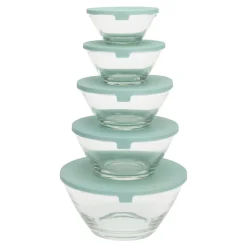 Miski, Patery I Półmiski| Zestaw 5 misek z pokrywkami MIX