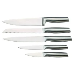 Noże I Deski Do Krojenia| Zestaw 5 noży w bloku DEVA