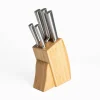 Noże I Deski Do Krojenia|Prima Cucina Zestaw 5 noży w drewnianym bloku BREMA 6 el.