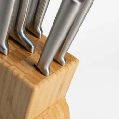 Noże I Deski Do Krojenia|Prima Cucina Zestaw 5 noży w drewnianym bloku BREMA 6 el.