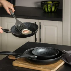 Garnki, Patelnie I Pokrywki|inny Zestaw 3 patelni na indukcję i gaz DAILY TREO 18/22/26 cm
