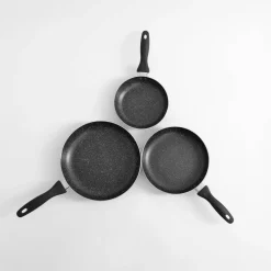 Garnki, Patelnie I Pokrywki|inny Zestaw 3 patelni na indukcję i gaz DAILY TREO 18/22/26 cm