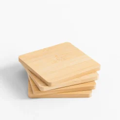 inny Zestaw 4 podstawek bambusowych 10 cm