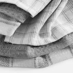 inny Zestaw 3 ręczników kuchennych szare 40x60 cm