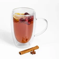 Szklanki I Kubki|inny Zestaw 2 szklanek termicznych z podwójną ścianką z uchem 400 ml