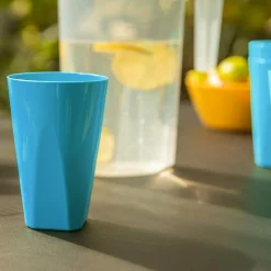 Grill I Piknik|inny Zestaw dzbanek plastikowy i 4 kubki niebieskie