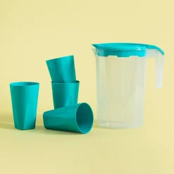 Grill I Piknik|inny Zestaw dzbanek plastikowy i 4 kubki zielone
