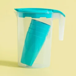 Grill I Piknik|inny Zestaw dzbanek plastikowy i 4 kubki zielone