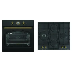 Piekarniki|Zestawy Agd|Gorenje Zestaw czarny CLASSICO – piekarnik i płyta gazowa