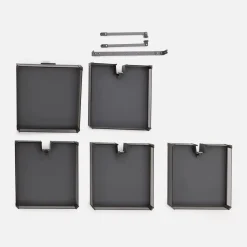 VORTUNG Zestaw koszy do cargo wysokiego, 60 cm, highclass grey