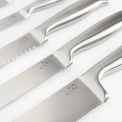 Noże I Deski Do Krojenia|Prima Cucina Zestaw noży w stalowym bloku FARO 6 el.